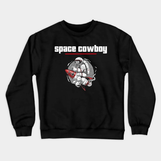 Space Cowboy Crewneck Sweatshirt by Samuel Tee